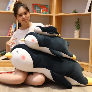 30-100cm Animacinių filmų Mielas Super Minkšta Gulėti Pingvinas Pliušiniai Žaislai Įdaryti Kawaii Gyvūnų Lėlės Puikus Pilllow Dovana Vaikams, Vaikams, Merginos