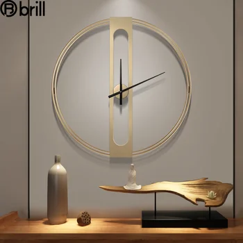 Šiaurės Kūrybos Prabangių Didelių 3d Sieninis Laikrodis Metalo Kambarį Aukso Silent Namų Sieniniai Laikrodžiai Namų Dekoro Biuro Apdailos Horloge