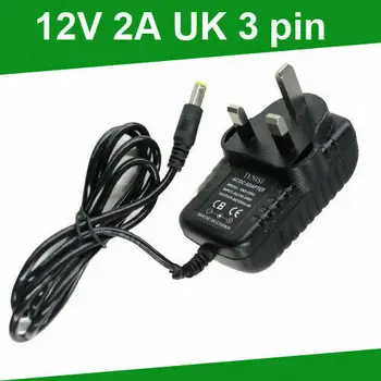Maitinimo Adapteris Maitinimo Įkroviklis Adapteris 12V 3A UK Plug 12v3aDC Kištukas Micro USB