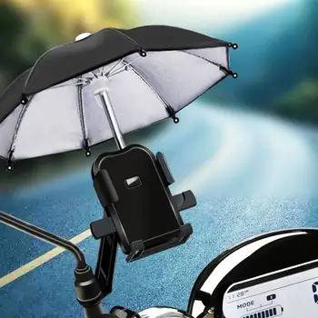 1 Vnt Motociklo Mobilųjį Telefoną, Navigacijos Laikiklis Samll Skėtis Rainproof Saulės Skėtį Nuo Saulės Dviračių Apdailos Skėtis