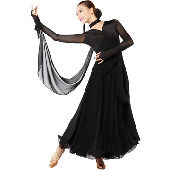 Sportinių Šokių Konkursas Suknelės Šiuolaikinės Valsas Tango Sklandžiai Sportinių Šokių Kostiumus Moterims Flamenko sportinių šokių sijonas