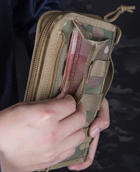 armijos naudoti piniginės Armijos ventiliatorius taktika kamufliažas ranka maišo telefono maišelį daugiafunkcinis piniginės Plėtra priedai