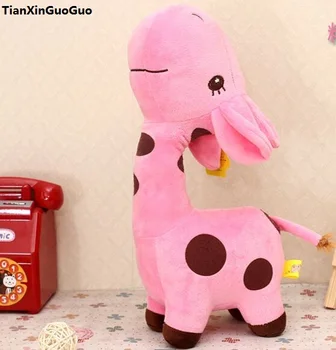 apie 25cm mielas rožinis pliušinis žaislas žirafa minkšta lėlė baby žaislas gimtadienio dovana s0988