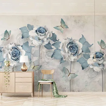 8d gėlių peral Tapetai, Freskos sienos Šiuolaikinio stiliaus kambarį ir Tv fono sienos 8d Foto Freskos 3D Dekoro, Sienų Lipdukai Meno