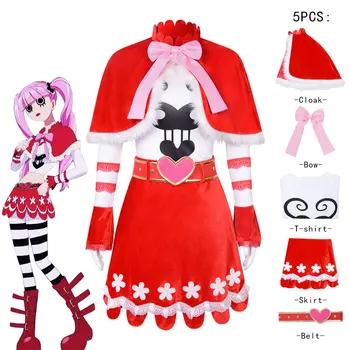 Anime Cosplay Vienas Gabalas Perona Cosplay Kostiumai Raudona Suknelė Nustatyti Drabužių Moterims Išgalvotas Šalis Helovinas Kostiumas