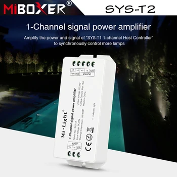 Miboxer SYS-T2 1-Kanalo Signalo Galios Stiprintuvo DC24V 15A už SYS LED Lempos Sustiprina Maitinimo ir Signalinis SYS Serijos LED Lempos Kontrolierius