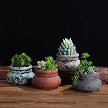 Prabangus retro kūrybinės keramikos puodą augalų vazonas baldus