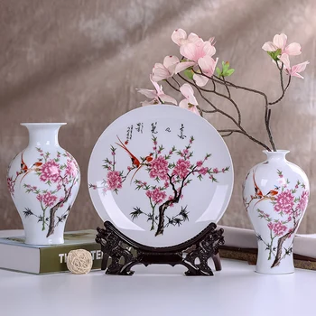 Antikvariniai Jingdezhen Gėlių Vaza Tradicinės Kinų Stiliaus Vestuvių Dekoravimas Keramikos Vaza, Derliaus, Namų Dekoravimo, Dovanų