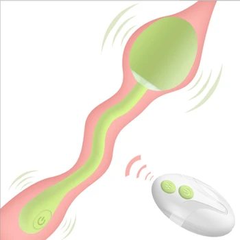 Didmeninė 360 Laipsnių Lankstus Šokinėja Kiaušinių Dvivietis Vadovas Vibratorius Klitorio Stimuliacija Moterų Masturbator G-spot Massager Vibracija