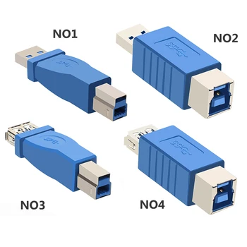 USB3.0 A Male & Female į B Moterų spausdintuvo spausdinimo konverteris adapteris jungties USB 3.0 prievadas mažmeninės didmeninės USB 3.0 Adapteris