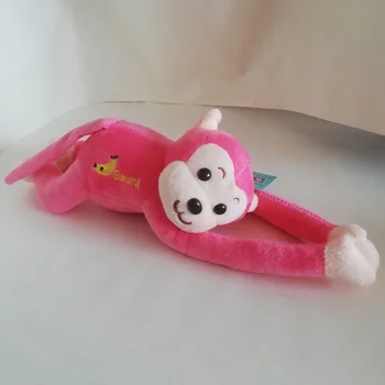 Apie 40cm Rožinė Beždžionė Pliušinis Žaislas Puikus Linkę Beždžionė Su Užtrauktuku Mygtuką Rankos Minkštos Lėlės, Berniukams Ir Mergaitėms, Žaislai, Kalėdų Dovana b5139