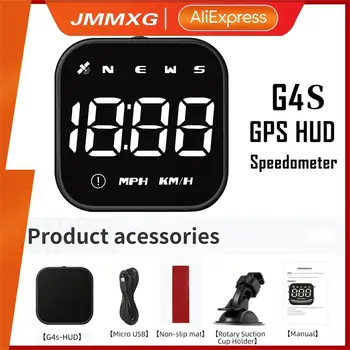 JMMXG G4s HUD Automobilių GPS Head-Up Ekranas Su Spidometro Tvarkaraštis Greičio Signalą Auto Automobilių Elektronikos Priedai Tinka Visiems Automobiliams