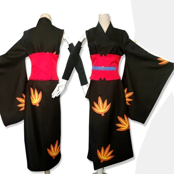 Anime GINTAMA Sidabro Siela Tsukuyo Cosplay Kostiumų Kimono Vienodas