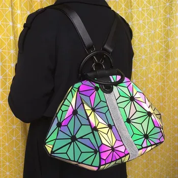 Moterų Kuprinė maišelis dizaineris Multi-purpose Deformuoti Bagpack Prabanga Švytinčios Kelionės Pečių Maišą Moterų Maišeliu Dos