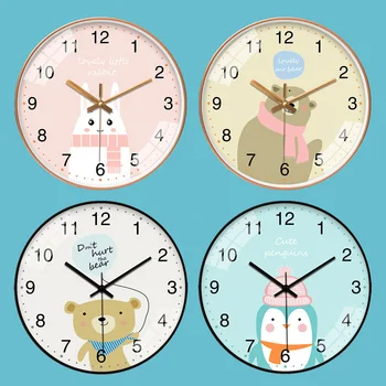 12Inch Kūrybos Silent Sieninis Laikrodis Vaikams Kambariai 30cm Laikrodis Sienų Apdailai Animacinių filmų Laikrodžiai Ant Sienos Kambarį Modernus Dizainas
