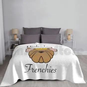 Posh Dirbtiniais Frenchies Antklodė Super Minkštas Šiltas Šviesos Plonas Posh Šuo Prancūzų Buldogų Frenchie