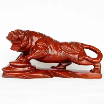 T Raudonos Medienos Amatų Ornamentu Namų Dekoravimo papuošalai Zodiako tiger tiger wood dovana dovana skatinimo specialus pasiūlymas