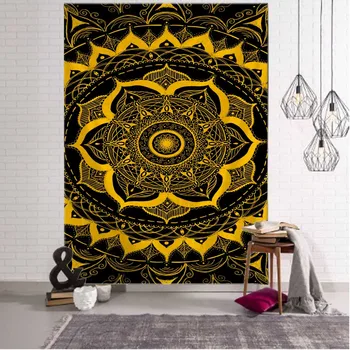 Mandala modelis gobelenas spalvinga žvaigždėtas dangus spausdinti sienos kabo bohemijos hipių kambarį miegamojo sienos meno apdaila