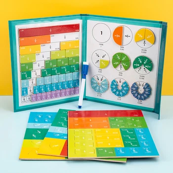 Montessori Žaislai Vaikams Magnetinio Frakcija Matematikos Mediniai Knygos Parapijos Mokymo Priemonių Aritmetinis Mokymosi Švietimo Žaislas Stalo Žaidimai