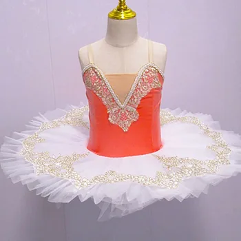 2022 Mergaičių Baleto Tutu Suknelė Gimnastika Leotard Diamond Rožinė Princesė Ballerina Gimtadienis Kostiumas Vaikų Vaikai