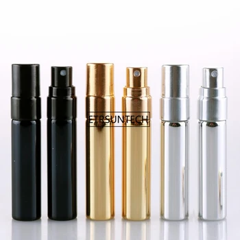 100vnt 5ML UV Parfum Kelionės Purškimo Butelį Kvepalai Nešiojamų Tuščias Kosmetikos Konteineriai Su Aliuminio Purškimo F3062