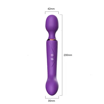 7 dažnį moterų masturbaciją, vibratorius Dviguba Galvos lenkimo Stick USB Įkrovimo Silikono Masažas Stick Sekso žaisliukai suaugusiems