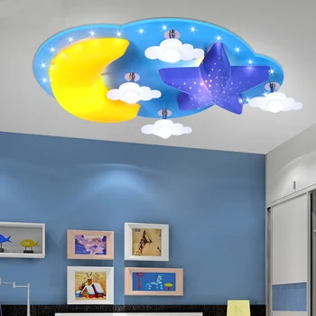 Kūrybos Animacinių filmų žvaigždė, mėnulis, vaikų kambario, miegamojo lubų lempa led berniukų ir mergaičių miegamojo apšvietimas