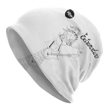 Variklio dangčio Skrybėlės nuo saulės Suaugusiųjų Vyrų Megzti Skrybėlę Extremoduro - ispanijos Hard Rock Band - Išsiuvinėti bžūp Naujovė Unisex Skullies Beanies Kepurės