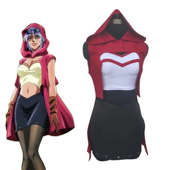 Anime Komiksų JoJo ' s Bizarre Adventure Cosplay Kostiumai, Mariah Cosplay Kostiumų Uniformas, Drabužius Kostiumus Nešioja komplektus Visiškai Rinkiniai