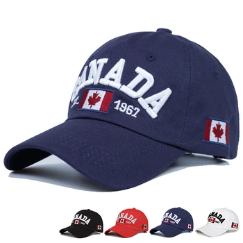 Medvilnės Gorras Kanada Beisbolo kepuraitę Vėliava, Kanada Skrybėlę Reguliuojamas Snapback Vyrai Beisbolo Kepurės Prekės Snapback Skrybėlę