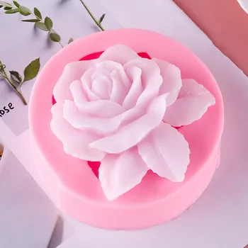 3D Rožių Gėlių Silikono Formų Torto Įrankius, 