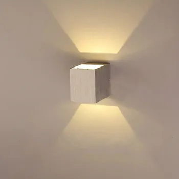 Nemokamas pristatymas, Aukštyn ir žemyn, LED sieninis žibintas, 1x3W LED sienos vietoje šviesos, embedded sienos lempa ,tinka namų puošybai