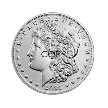 KOPIJUOTI Kolekcija Senovinių Amatų Amerikos Morgan 2021 Progines monetas, Sidabro Moneta, Žalvaris Medžiaga